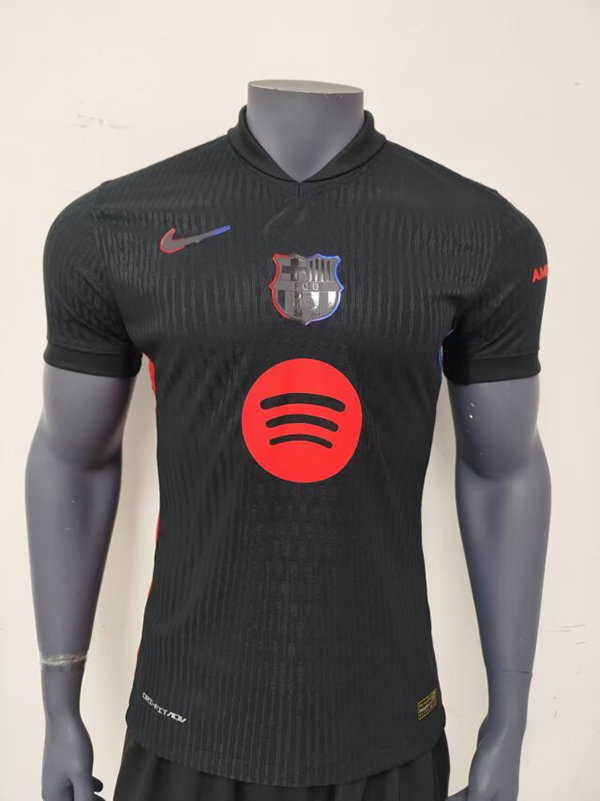 AAA Quality Barcelona 24/25 Away Black New Sponsor Jersey(Player